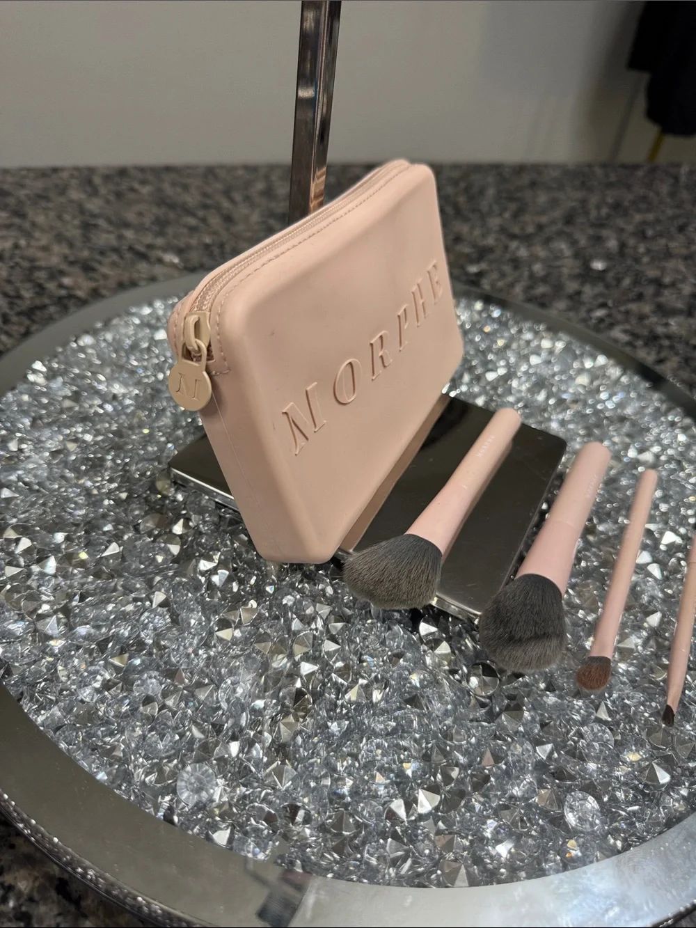 Morphe Blush Pink Brush Set with Zip Pouch